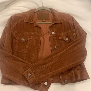 American eagle light brown courdoroy jacket XS